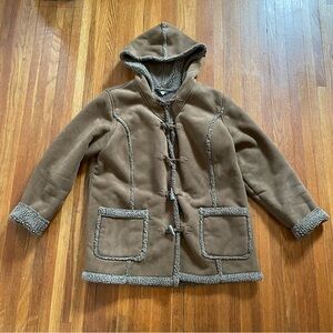 L.L. Bean Brown Faux Fur Coat
